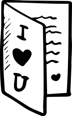 Greeting Card Stencil Svg Vector, Free Vectors File